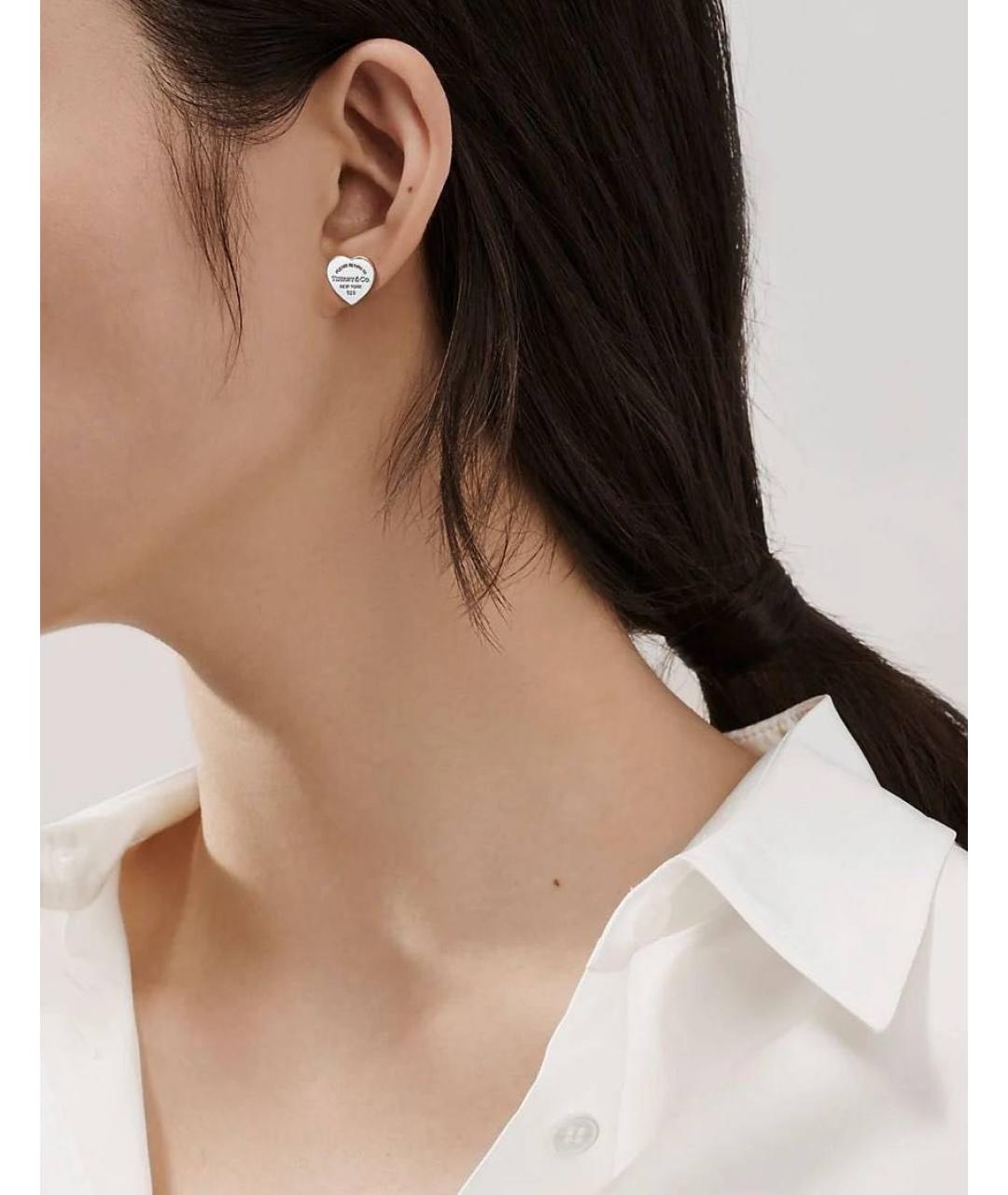 TIFFANY&CO Серебряные серебряные серьги, фото 3