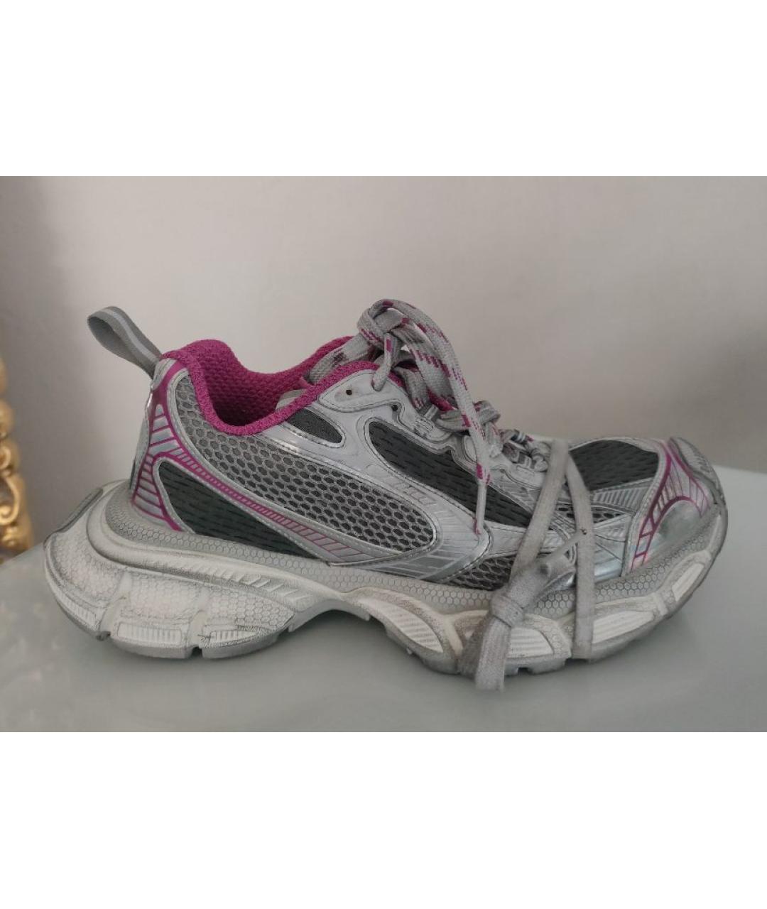 BALENCIAGA Серые кроссовки, фото 6