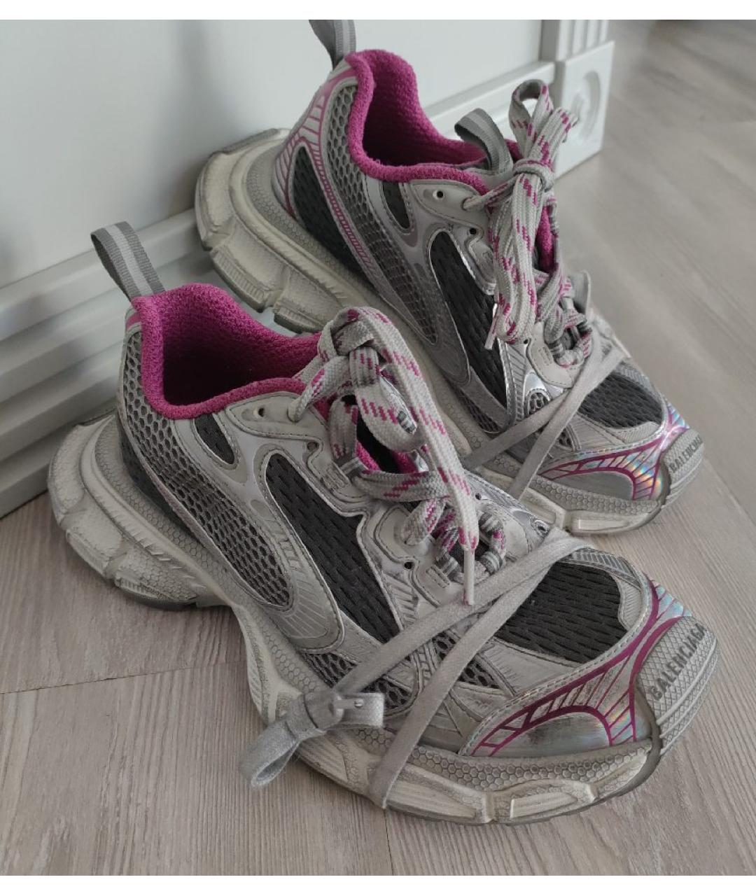 BALENCIAGA Серые кроссовки, фото 5