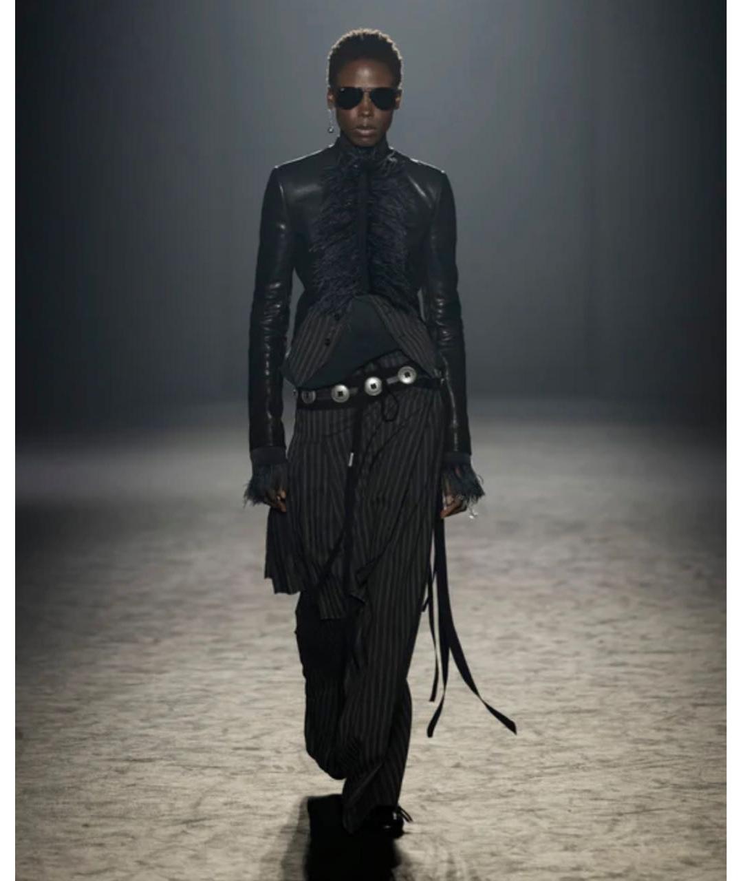 ANN DEMEULEMEESTER Черный воротник, фото 2