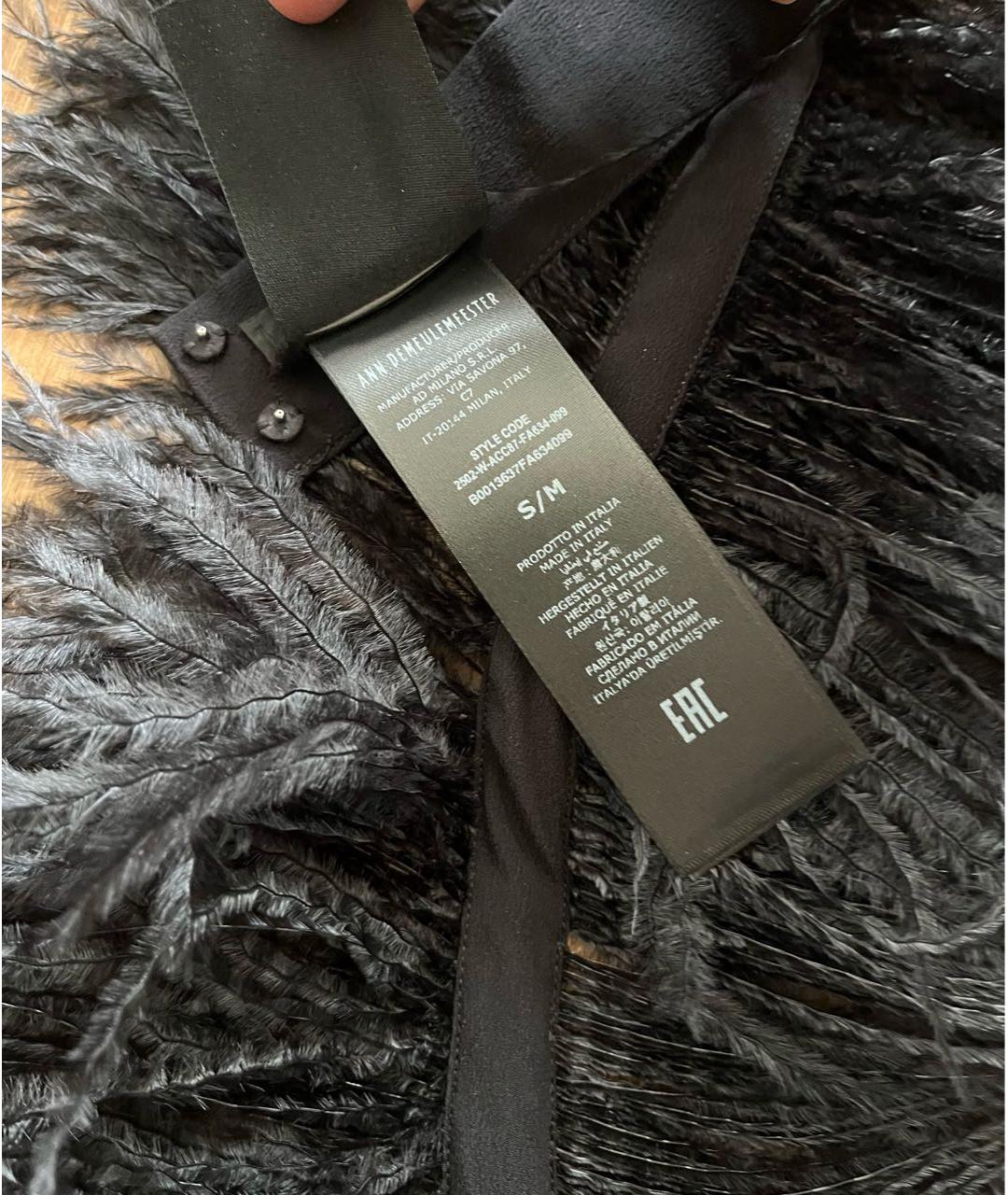 ANN DEMEULEMEESTER Черный воротник, фото 7