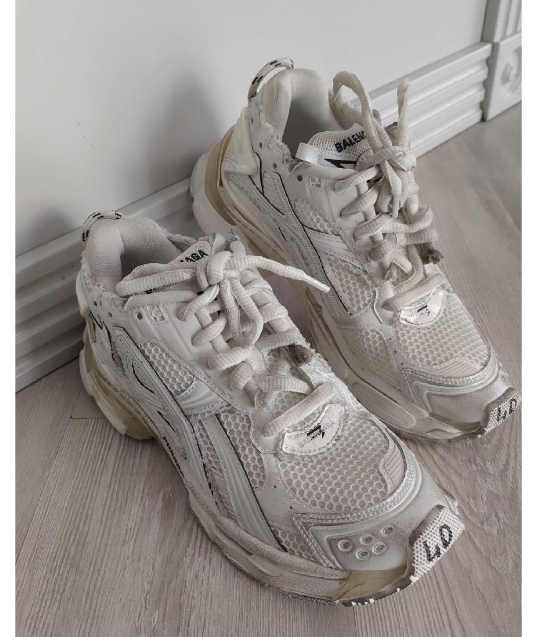 BALENCIAGA Белые кроссовки, фото 5