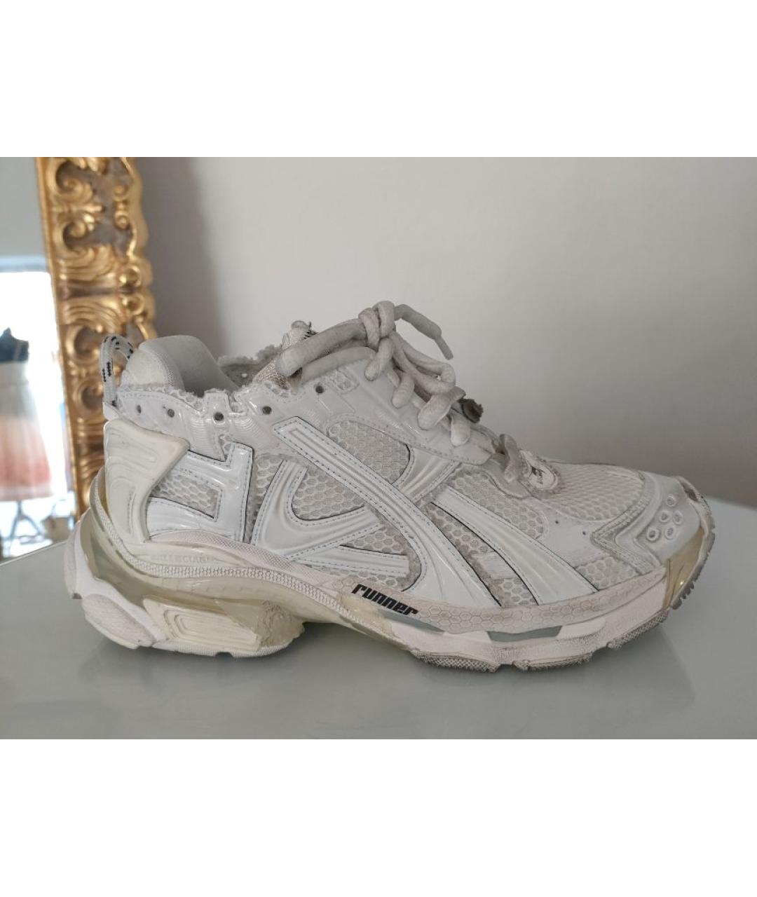 BALENCIAGA Белые кроссовки, фото 6