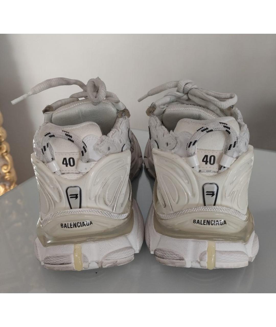 BALENCIAGA Белые кроссовки, фото 4