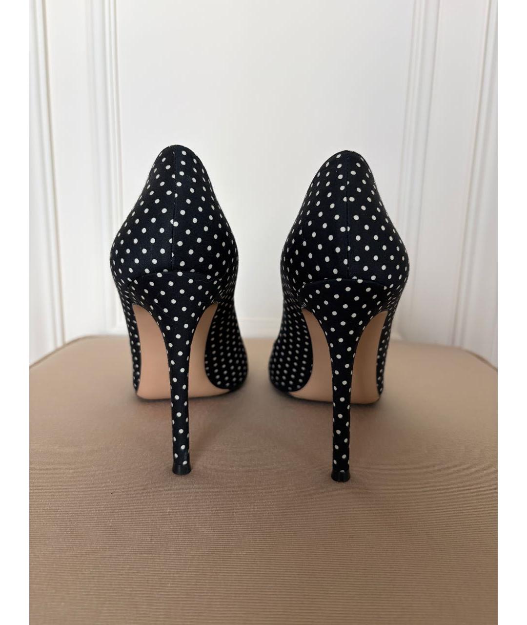 GIANVITO ROSSI Черные текстильные туфли, фото 4