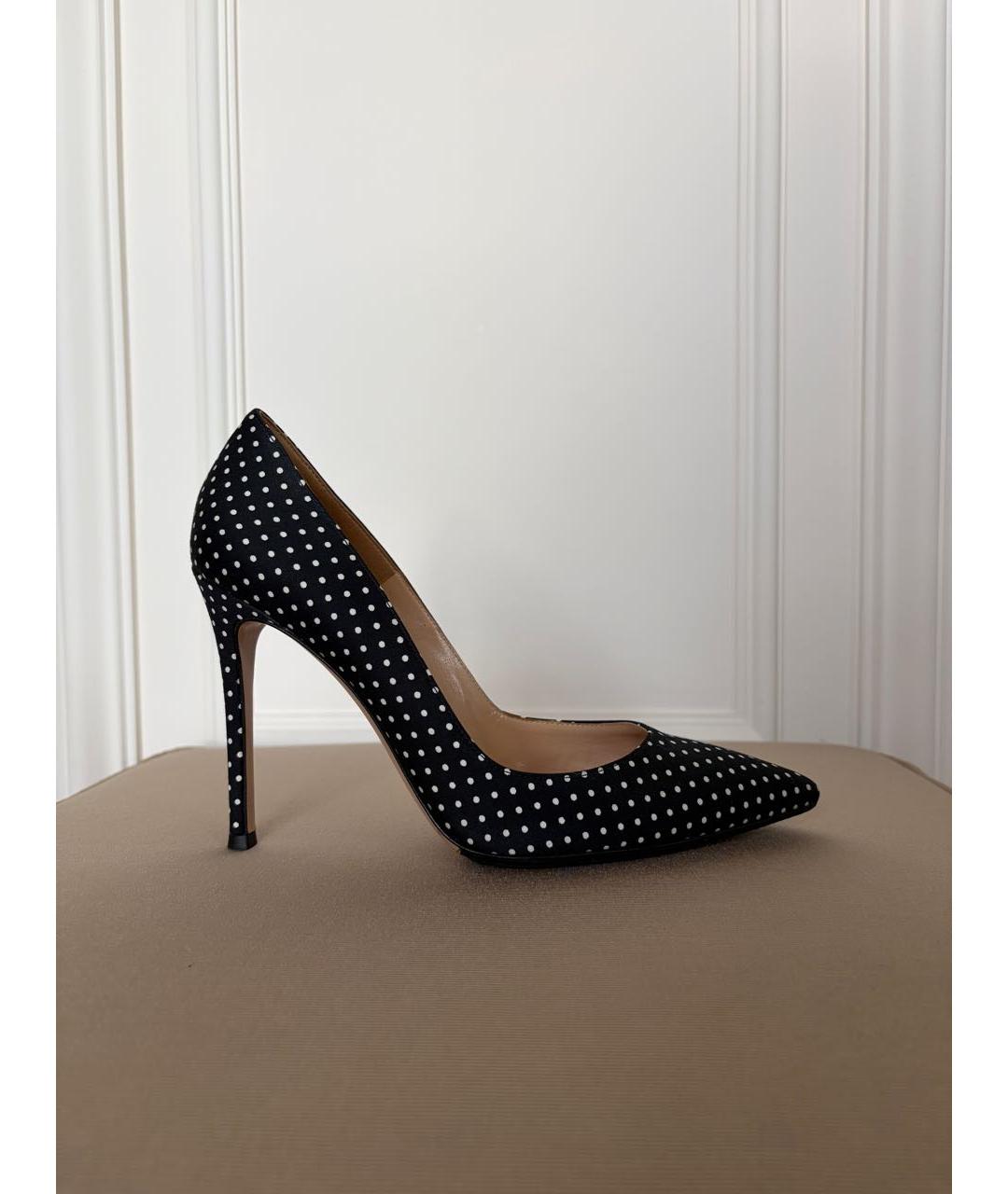 GIANVITO ROSSI Черные текстильные туфли, фото 9