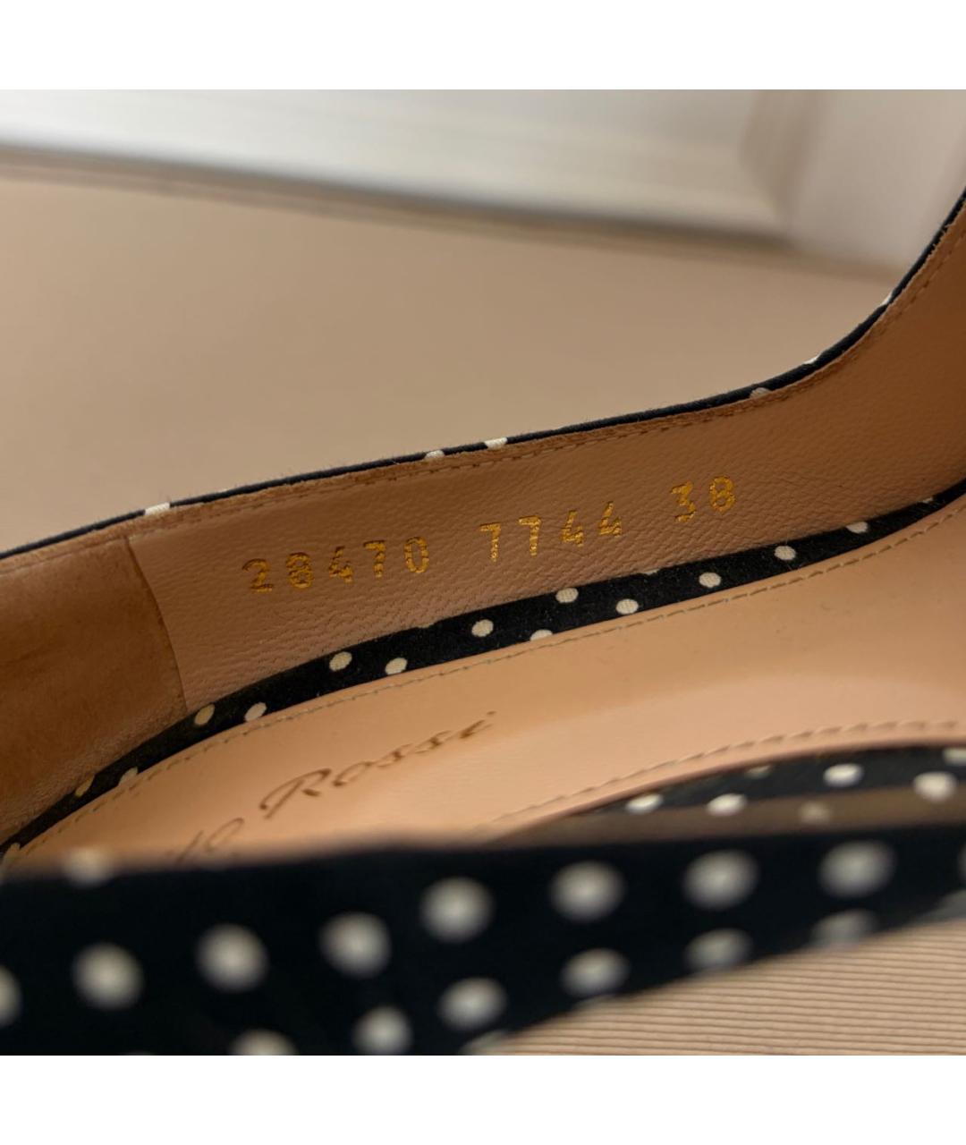 GIANVITO ROSSI Черные текстильные туфли, фото 7