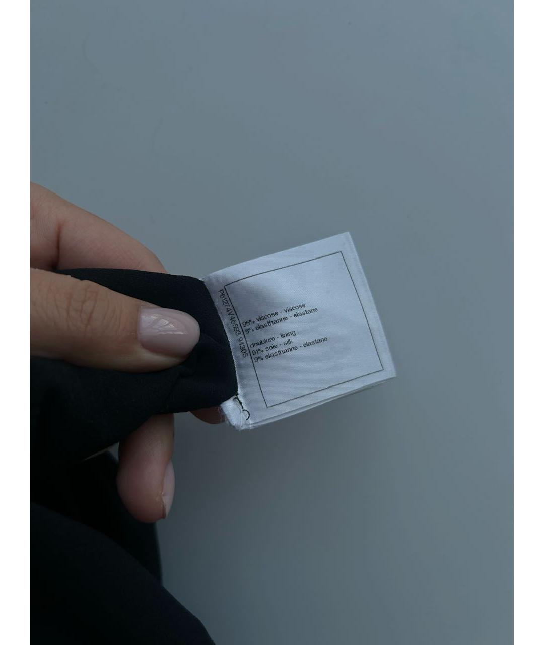 CHANEL Черный вискозный комбинезон, фото 8