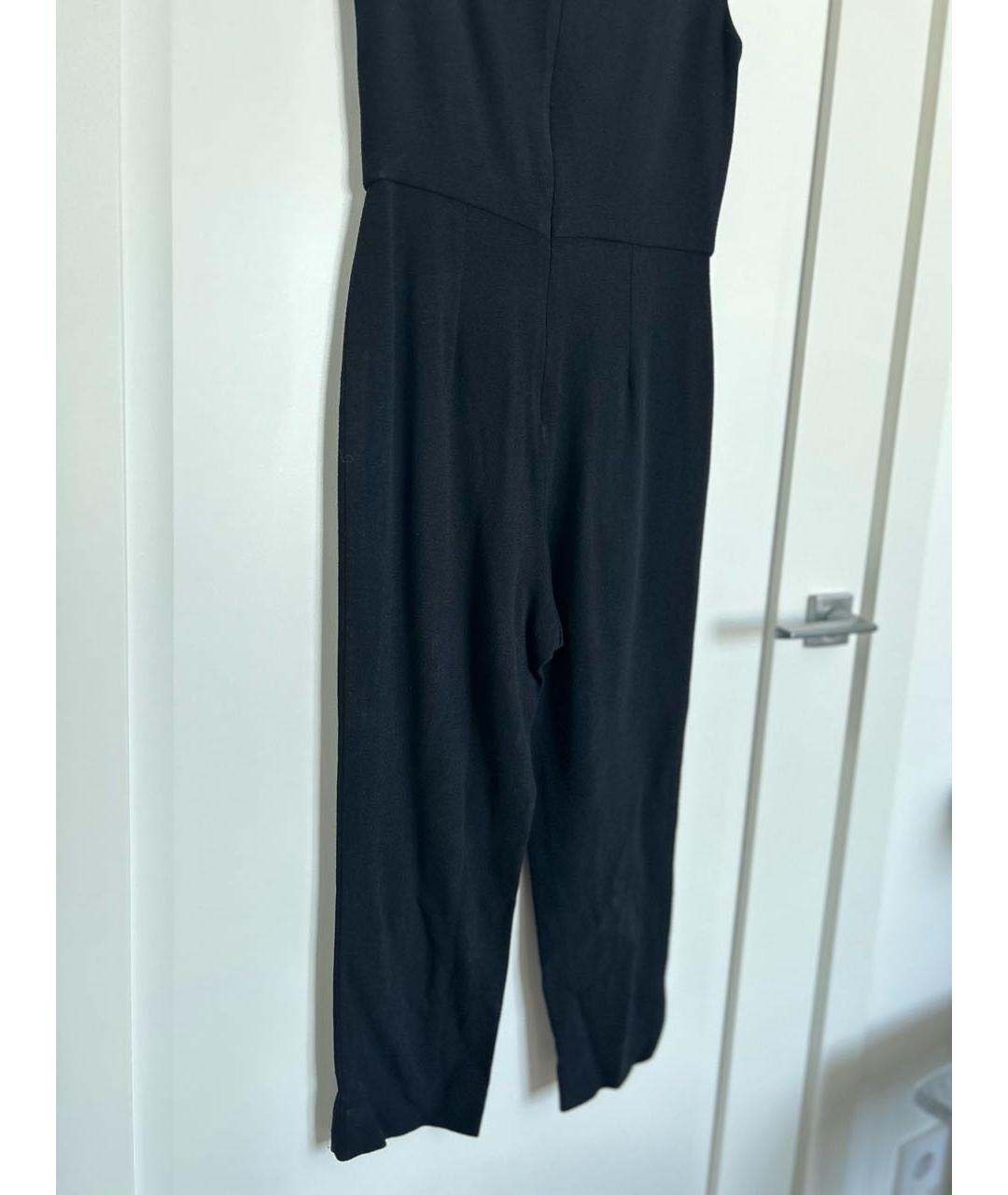 CHANEL Черный вискозный комбинезон, фото 4