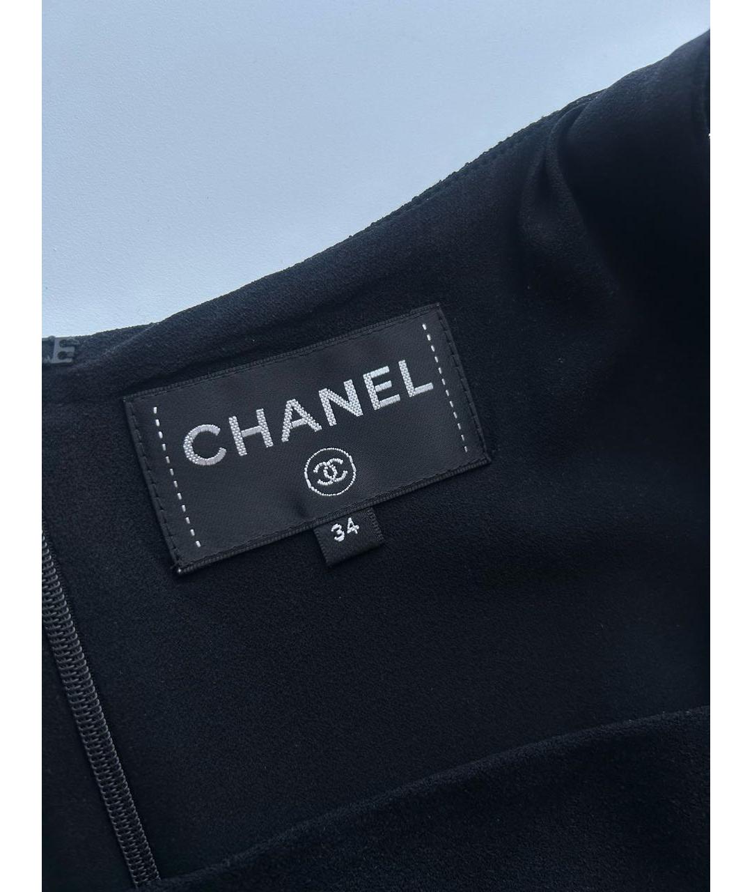 CHANEL Черный вискозный комбинезон, фото 6