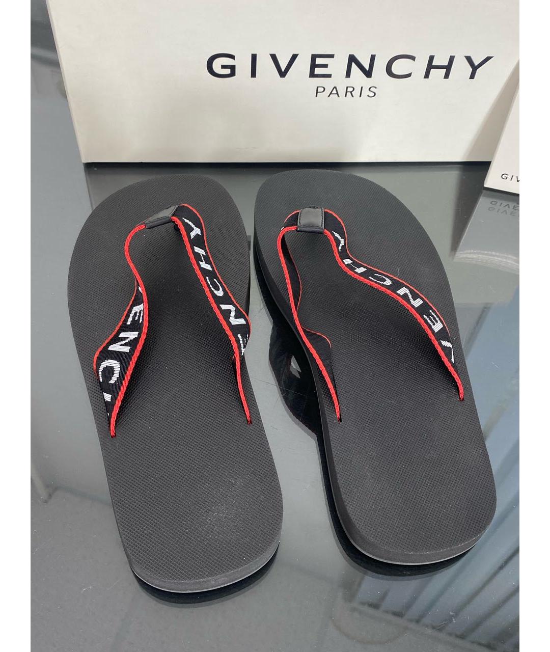 GIVENCHY Черные шлепанцы, фото 4