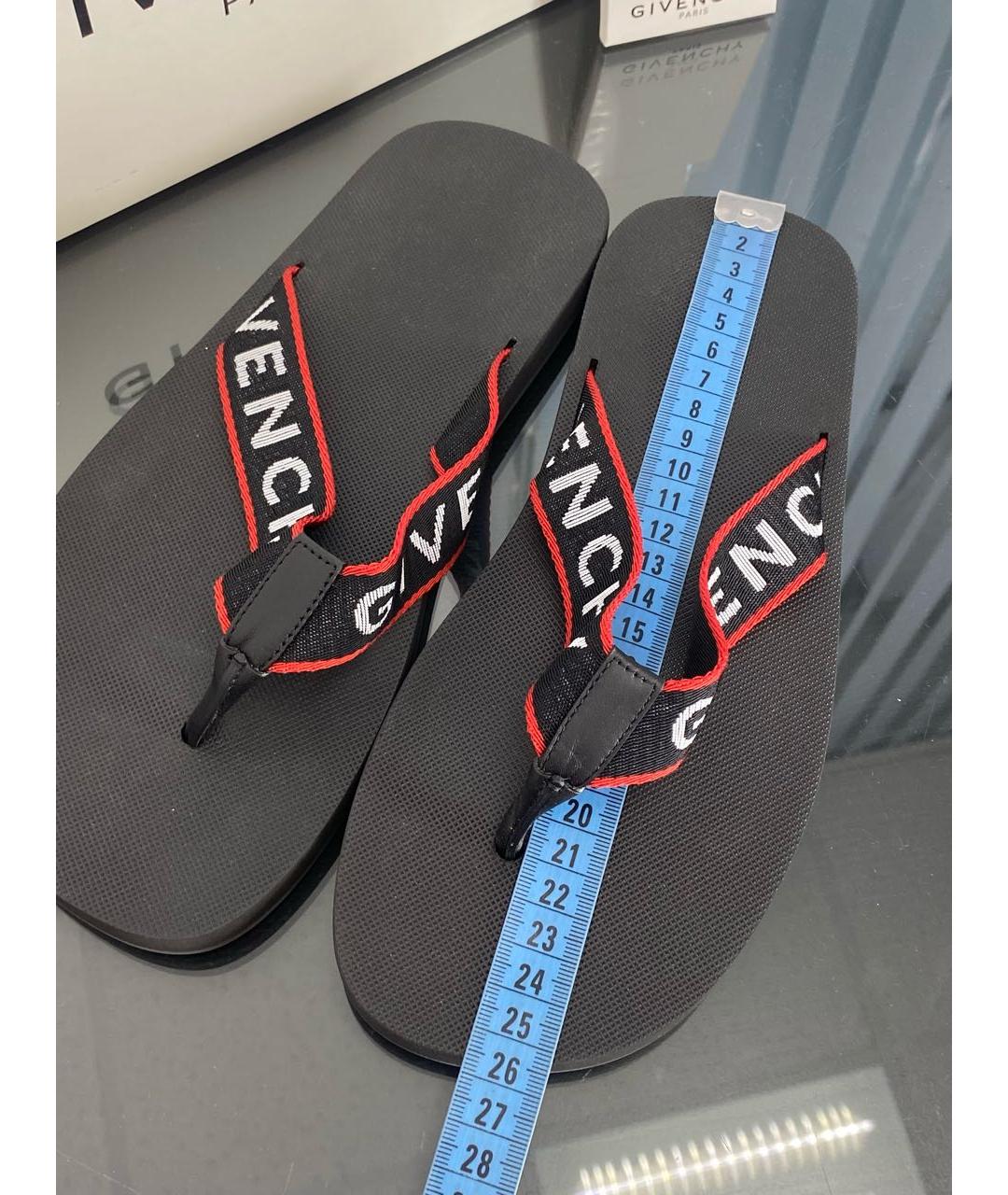 GIVENCHY Черные шлепанцы, фото 6