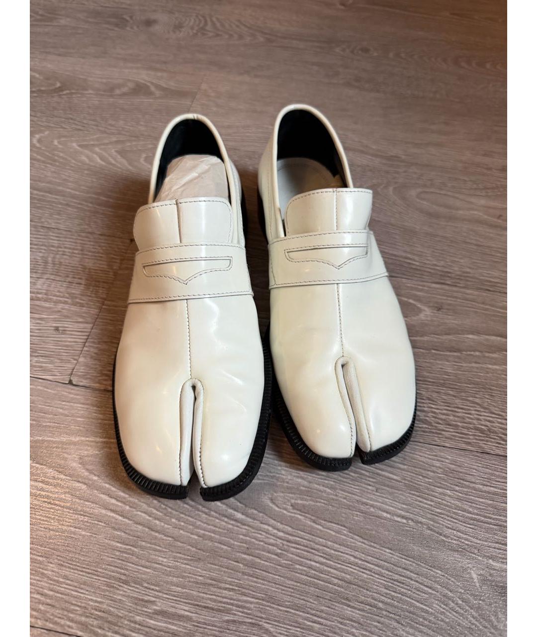 MAISON MARGIELA Белые кожаные лоферы, фото 2
