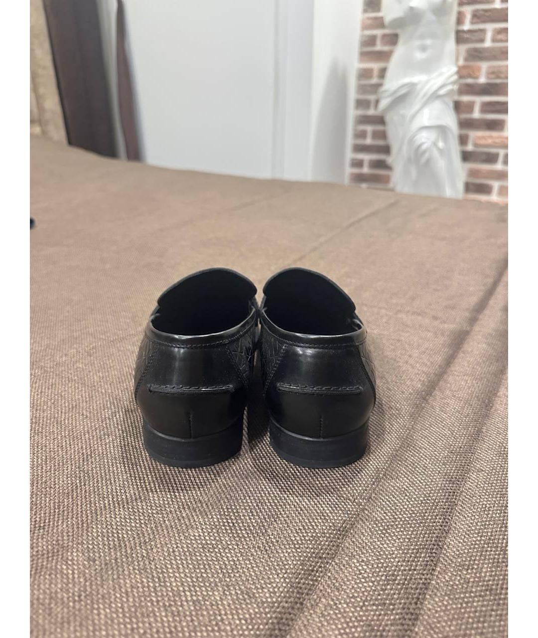 JIMMY CHOO Черные кожаные лоферы, фото 4