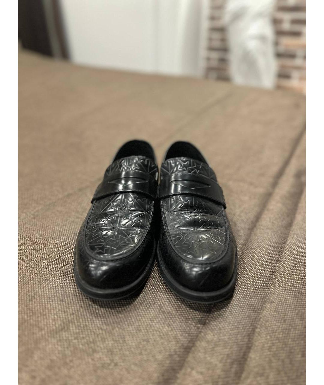 JIMMY CHOO Черные кожаные лоферы, фото 2