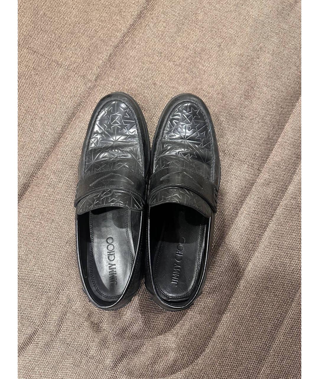 JIMMY CHOO Черные кожаные лоферы, фото 5