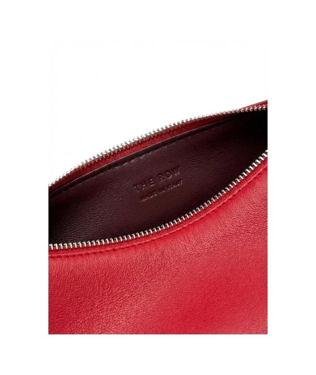 THE ROW Красная кожаная сумка с короткими ручками, фото 2
