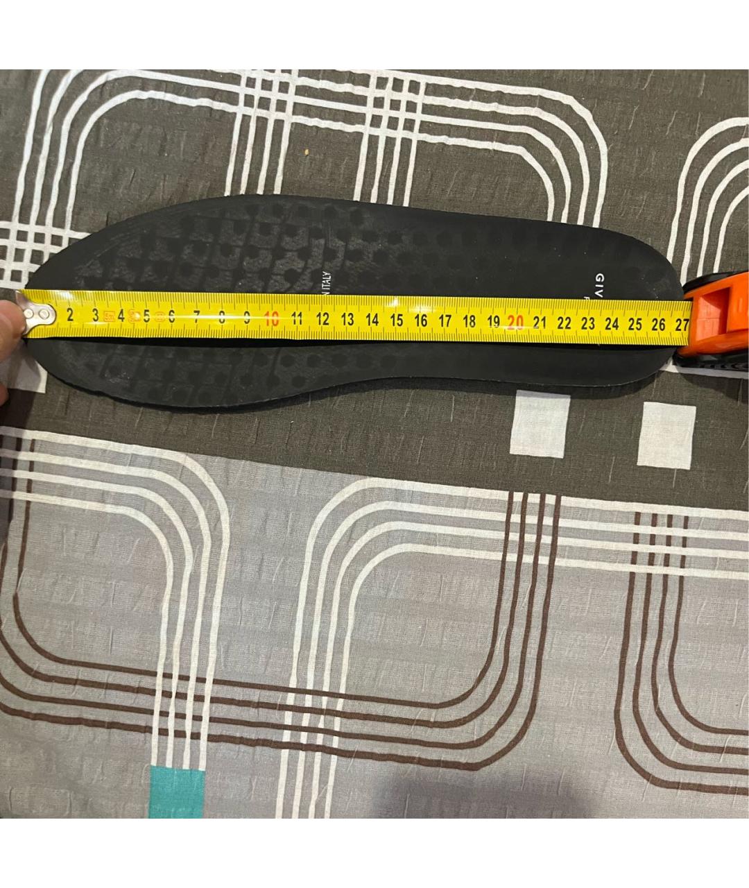 GIVENCHY Черные кожаные высокие кроссовки / кеды, фото 7