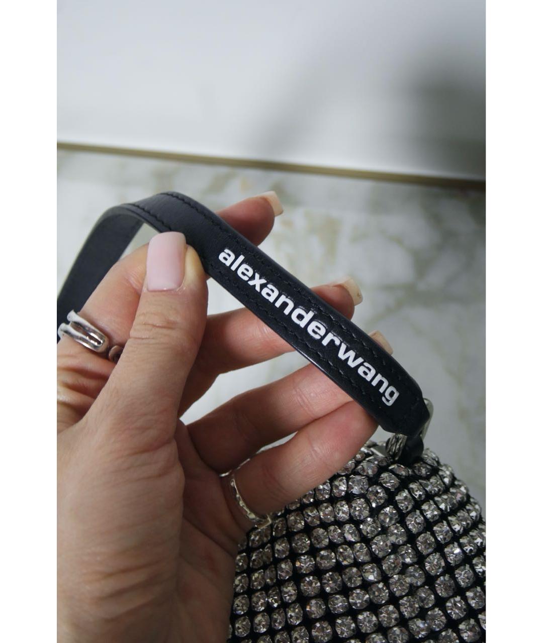 ALEXANDER WANG Черная тканевая сумка с короткими ручками, фото 4