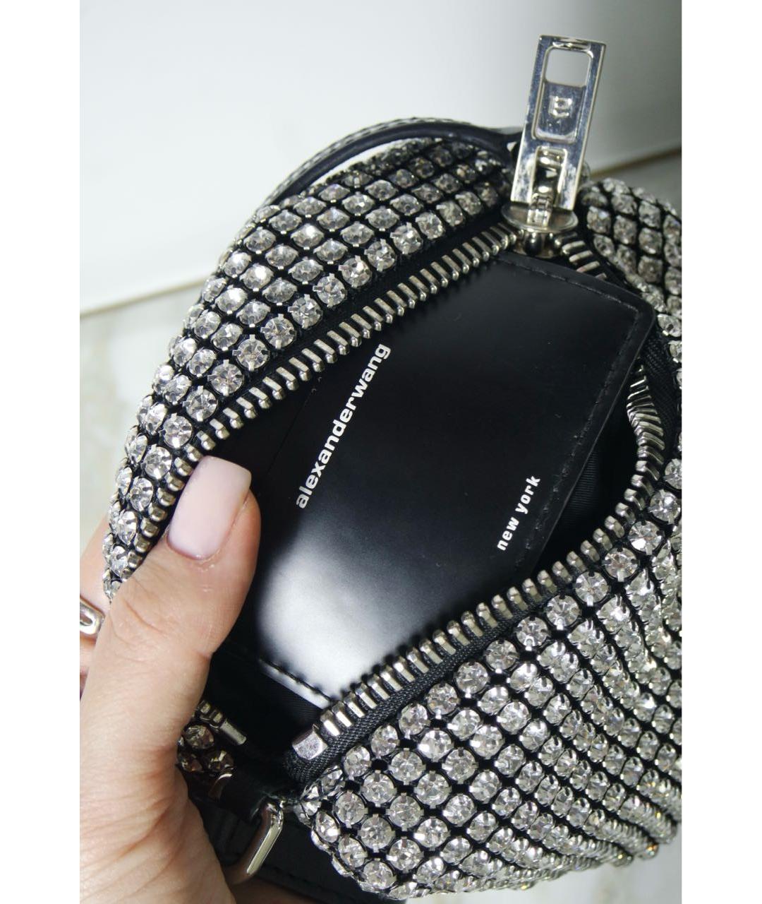 ALEXANDER WANG Черная тканевая сумка с короткими ручками, фото 2