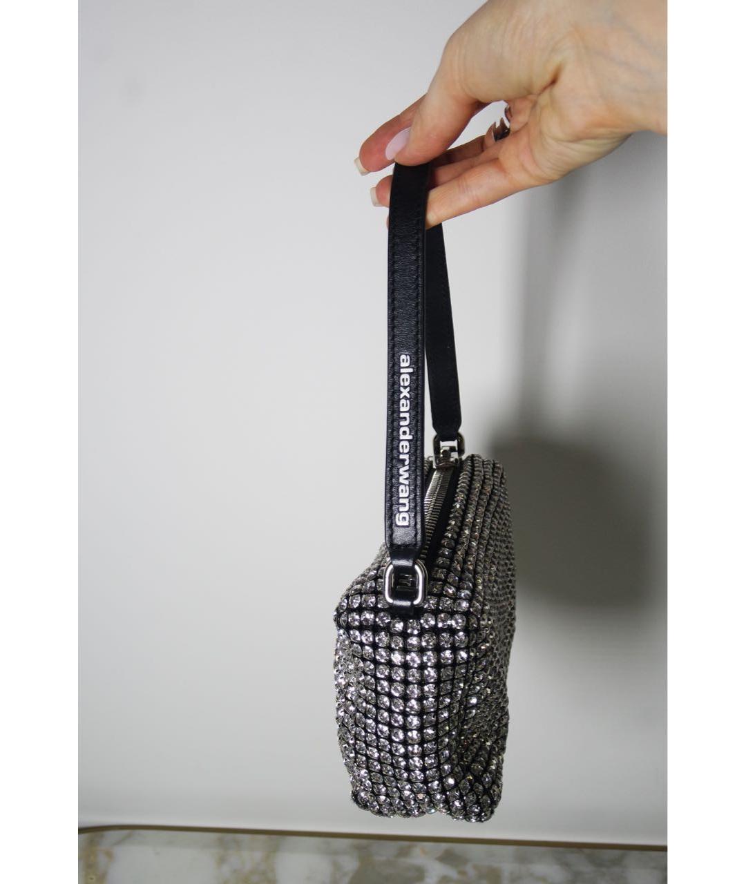 ALEXANDER WANG Черная тканевая сумка с короткими ручками, фото 5