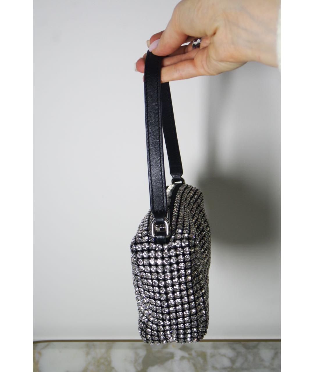 ALEXANDER WANG Черная тканевая сумка с короткими ручками, фото 6