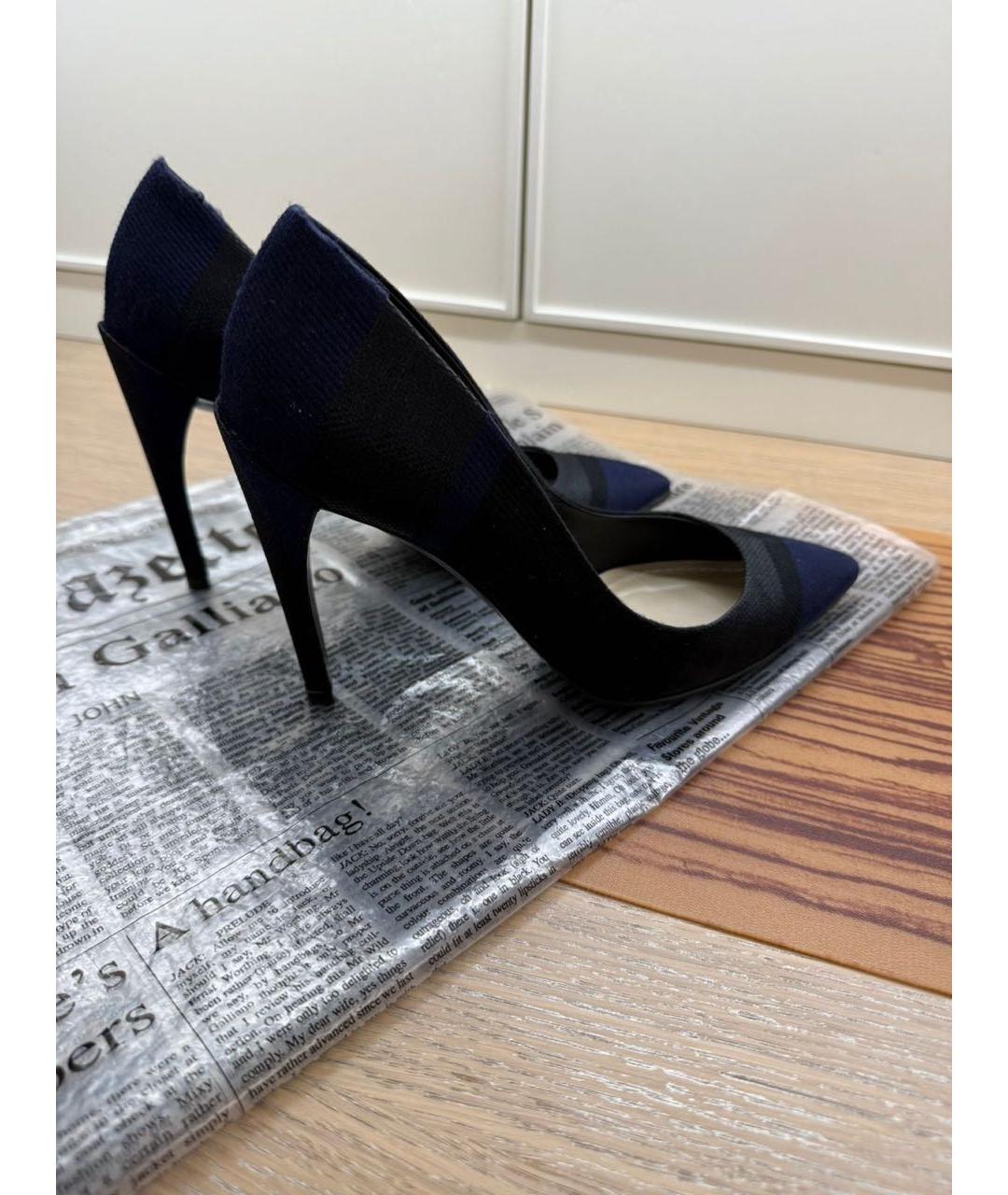 CHRISTIAN DIOR Темно-синие кожаные туфли, фото 6