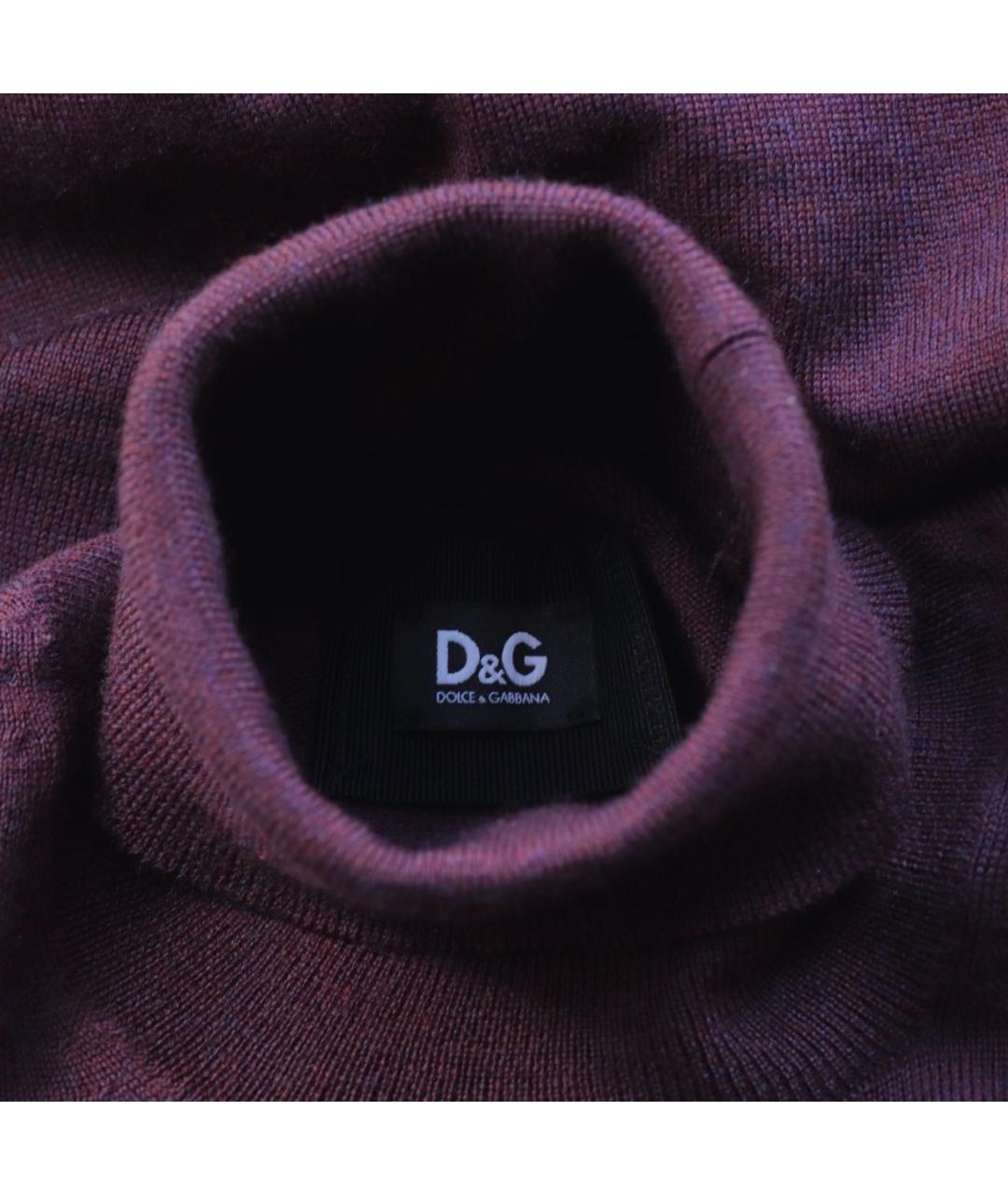 DOLCE&GABBANA Бордовая водолазка, фото 3