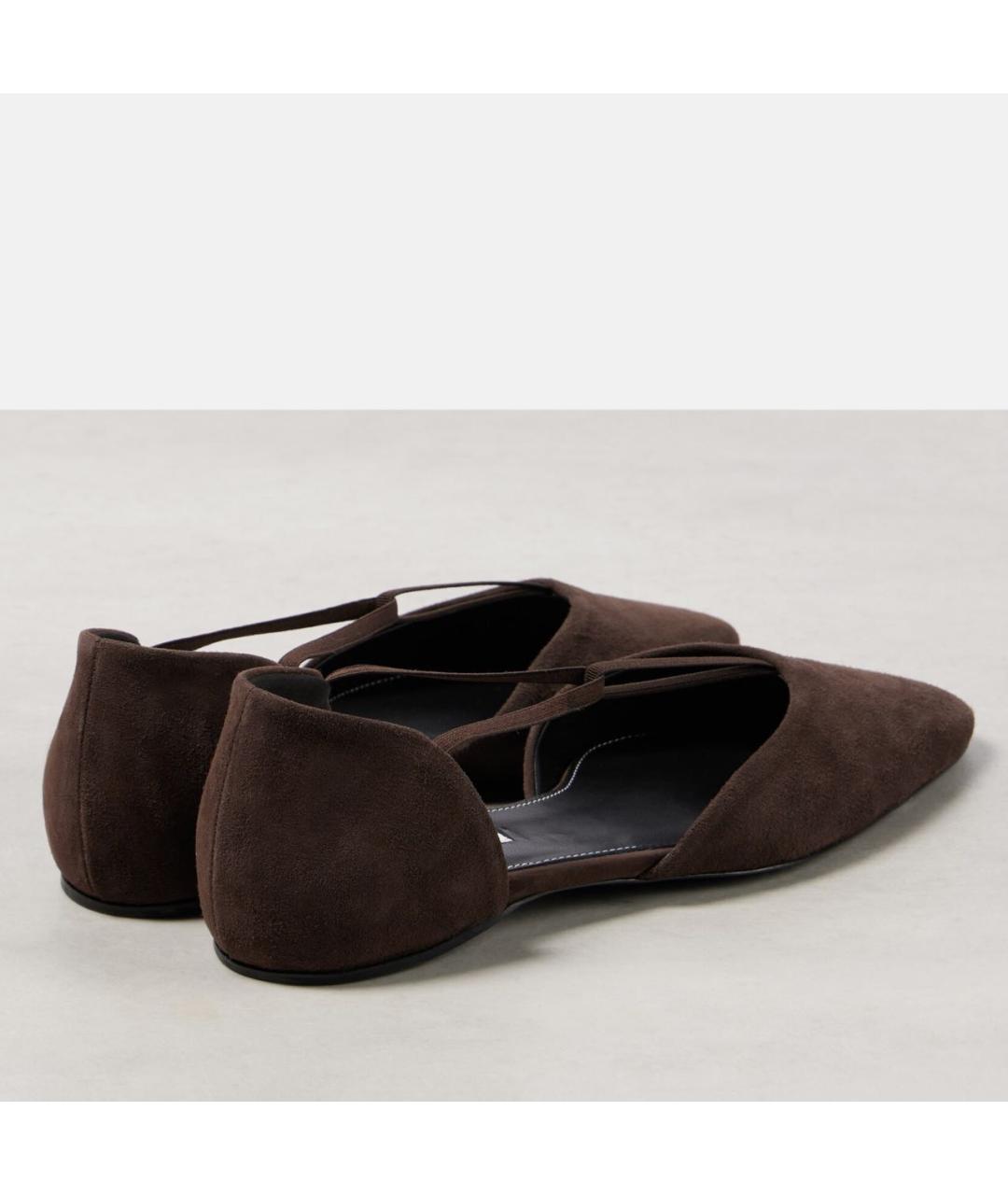 TOTEME Коричневые замшевые туфли, фото 4