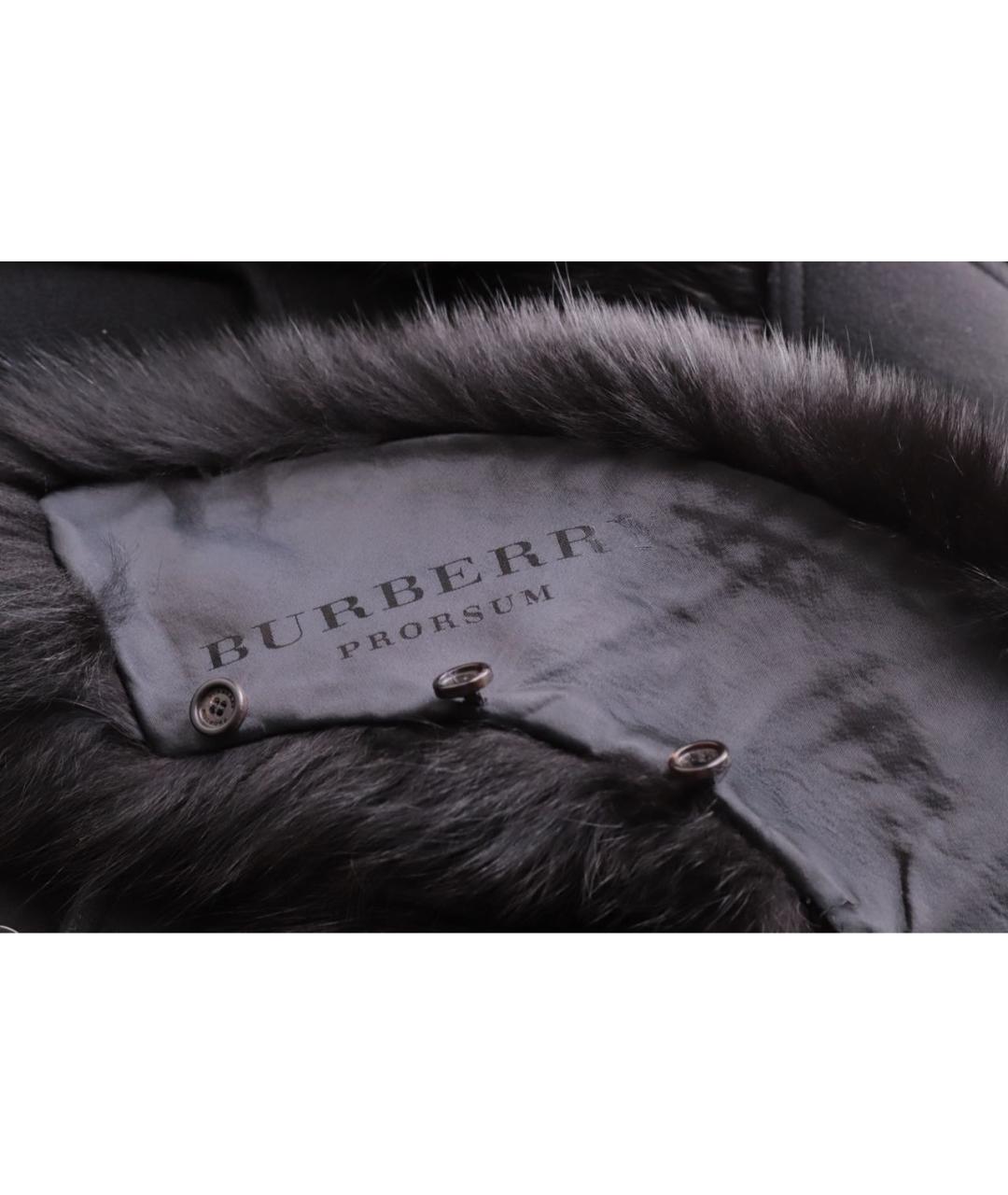 BURBERRY Черное шерстяное пальто, фото 8