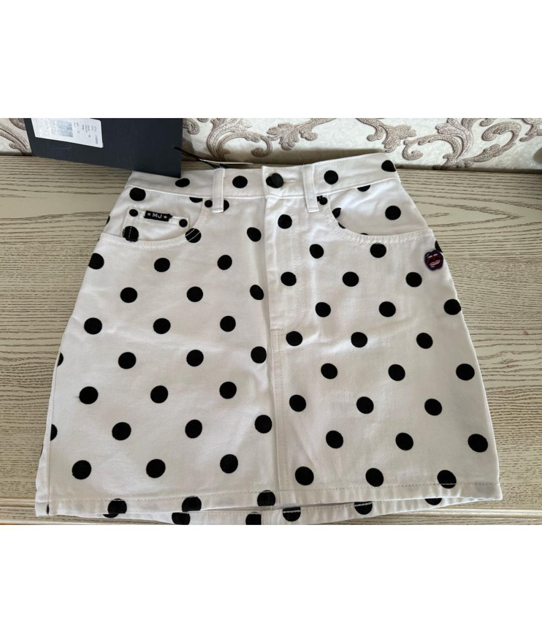 MARC JACOBS Белая хлопковая юбка мини, фото 7