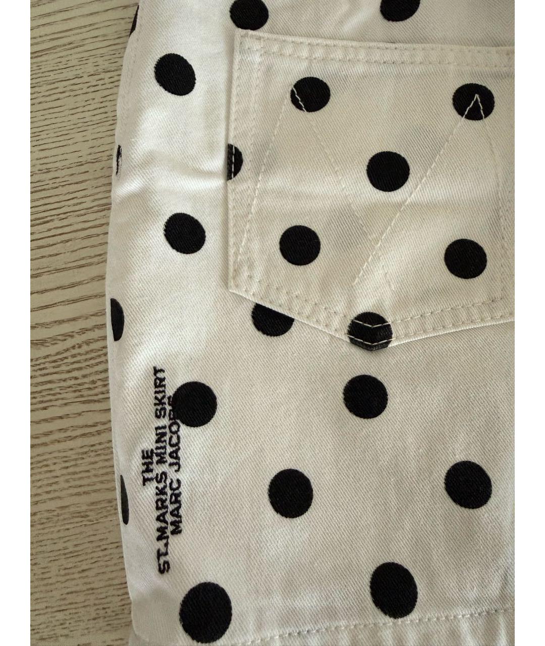 MARC JACOBS Белая хлопковая юбка мини, фото 6