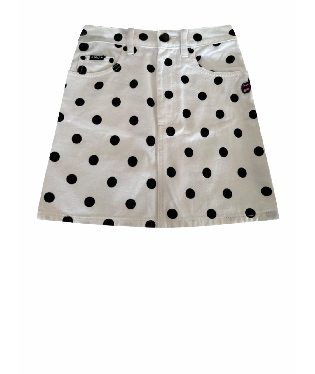 MARC JACOBS Белая хлопковая юбка мини, фото 1