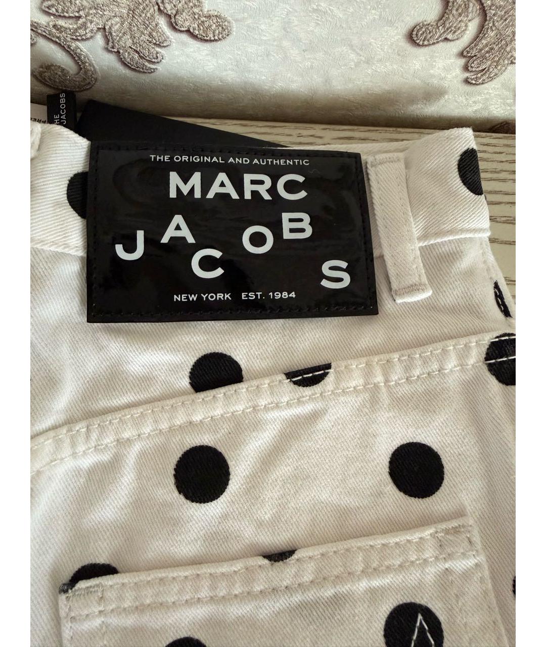 MARC JACOBS Белая хлопковая юбка мини, фото 3