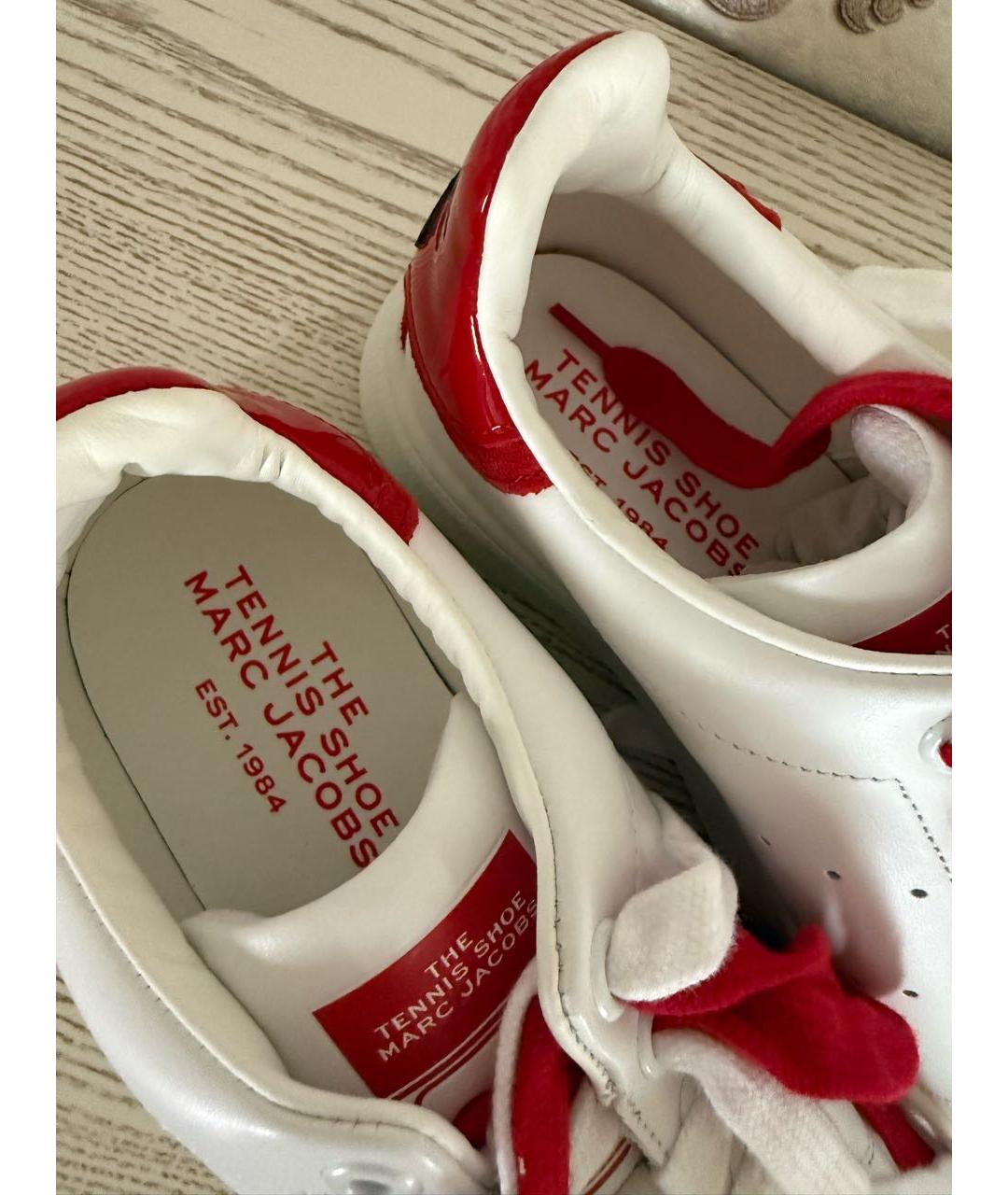 MARC JACOBS Белые кожаные кеды, фото 4