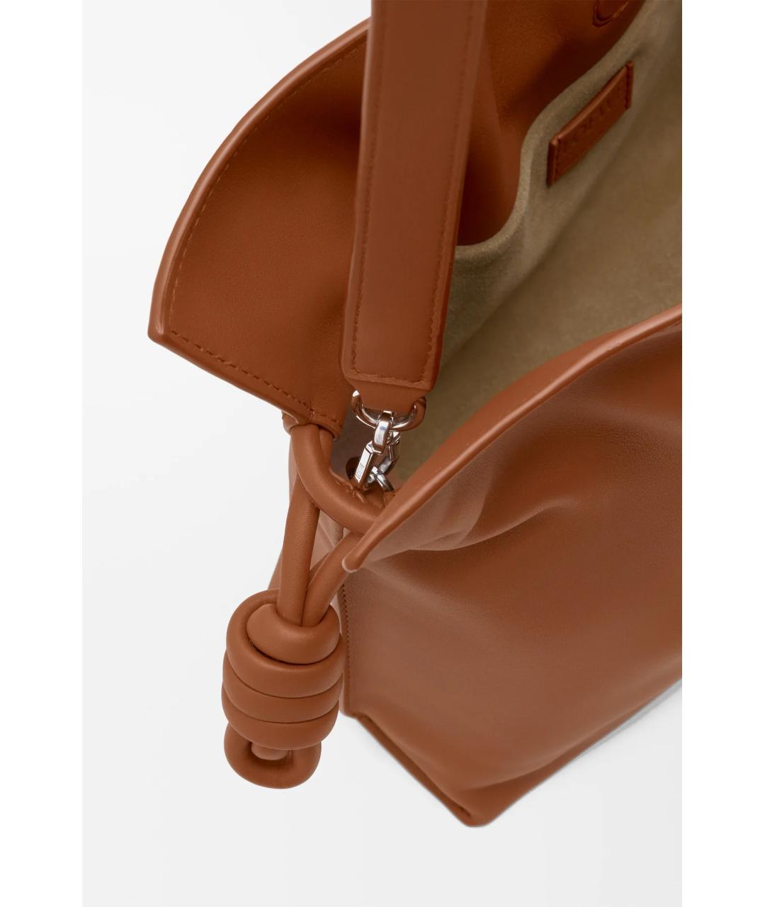 LOEWE Коричневая кожаная сумка через плечо, фото 5