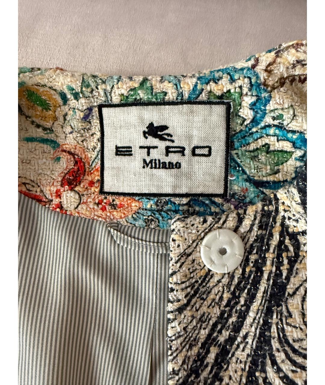 ETRO Мульти хлопковое пальто, фото 4