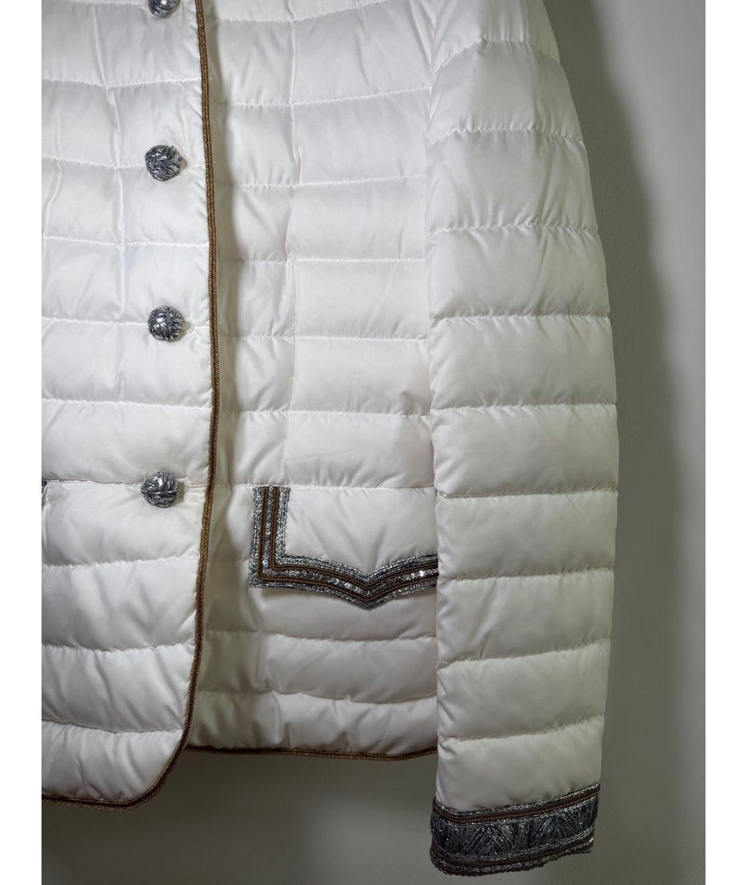 ERMANNO SCERVINO Бежевый полиамидовый пуховик, фото 5
