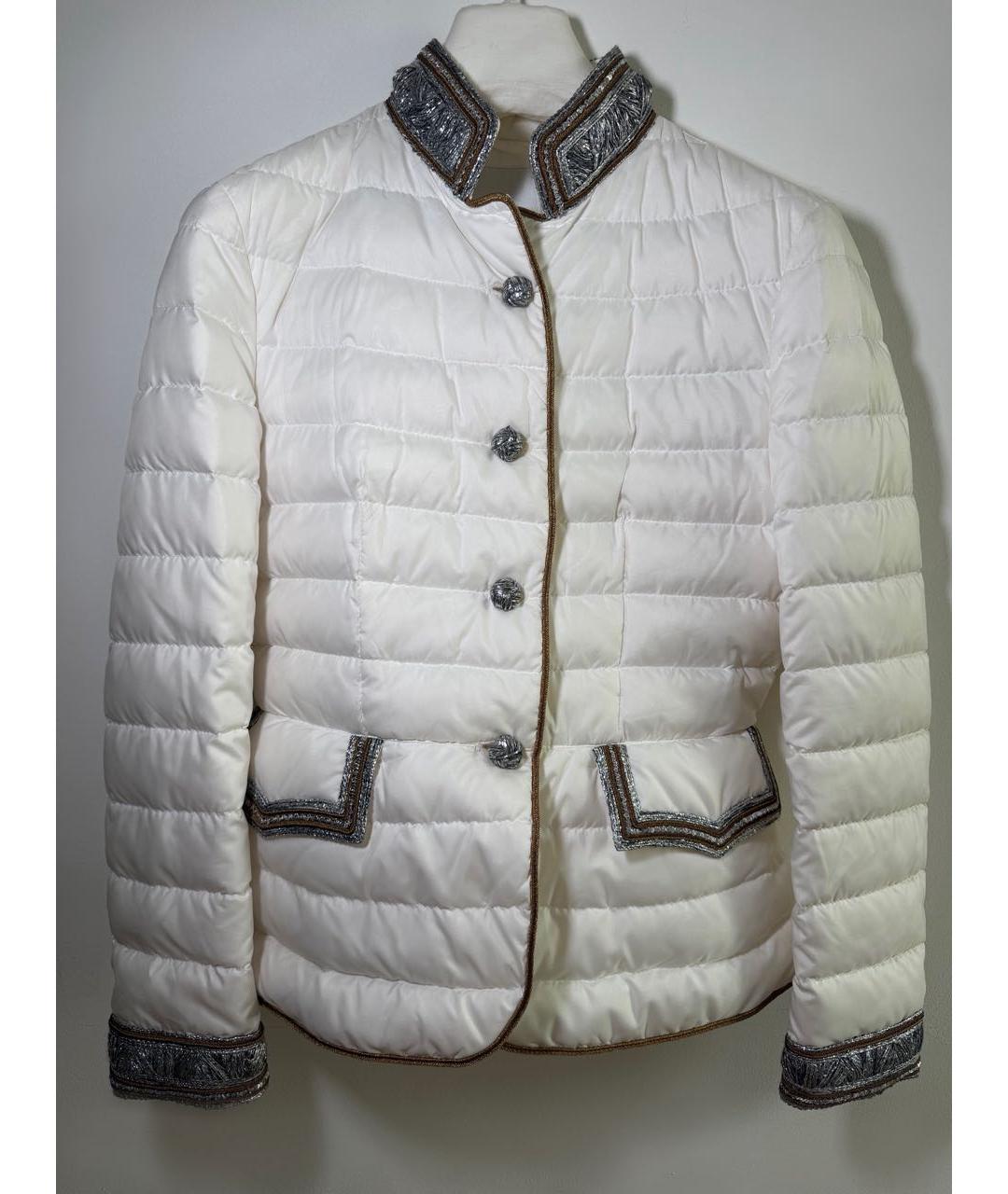 ERMANNO SCERVINO Бежевый полиамидовый пуховик, фото 6