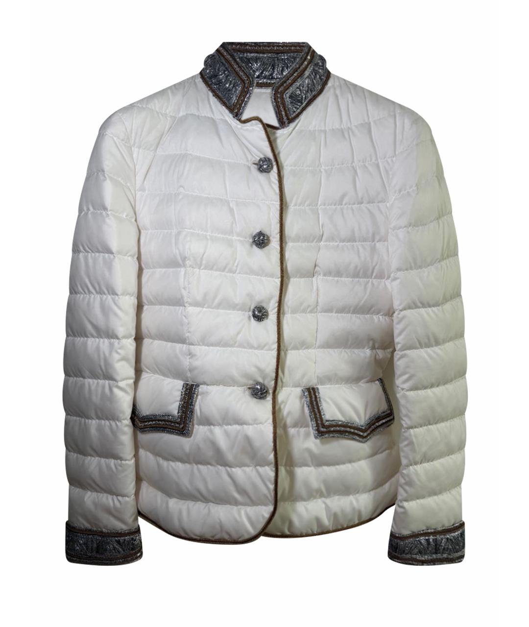 ERMANNO SCERVINO Бежевый полиамидовый пуховик, фото 1