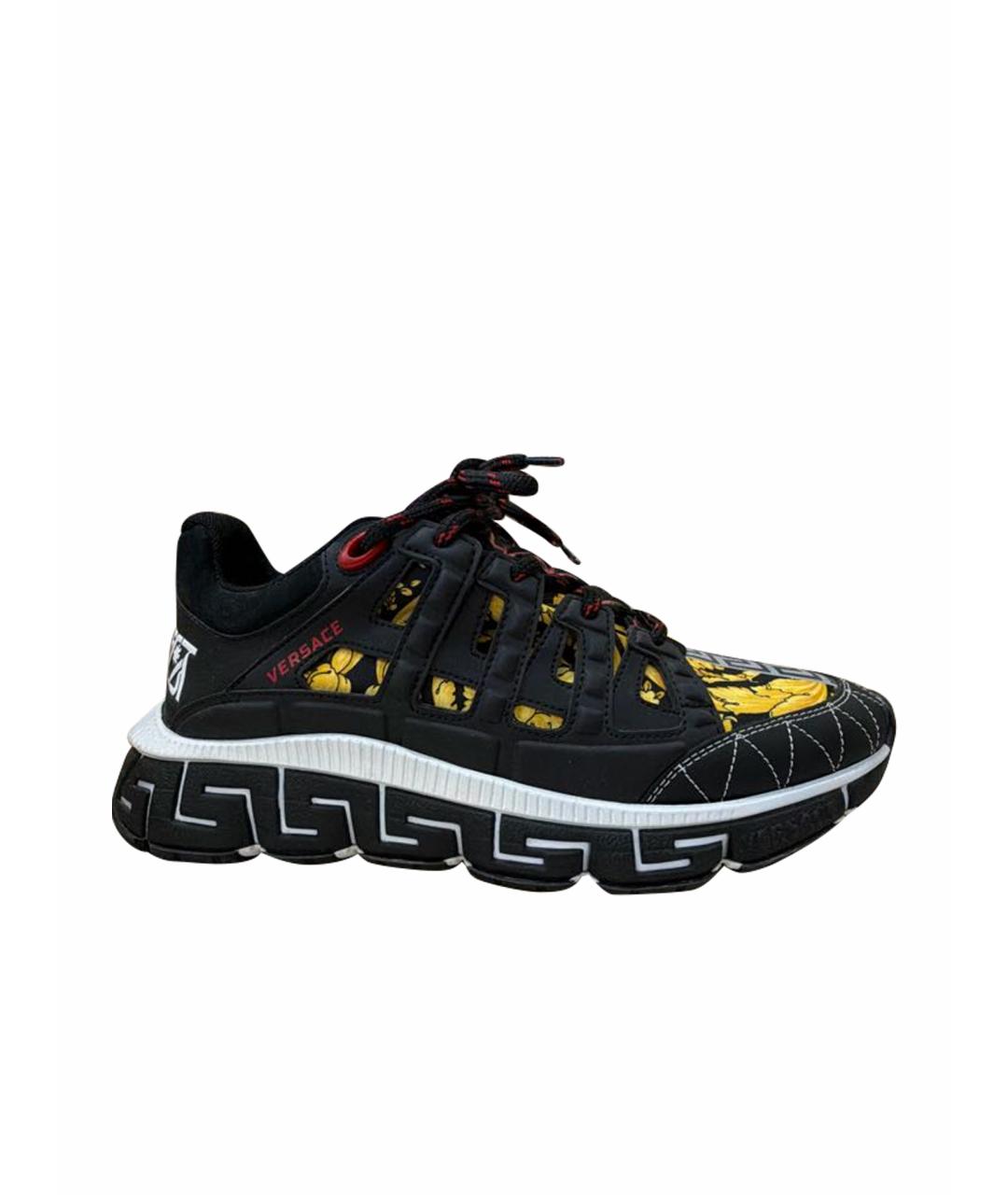 VERSACE Черные кроссовки, фото 1