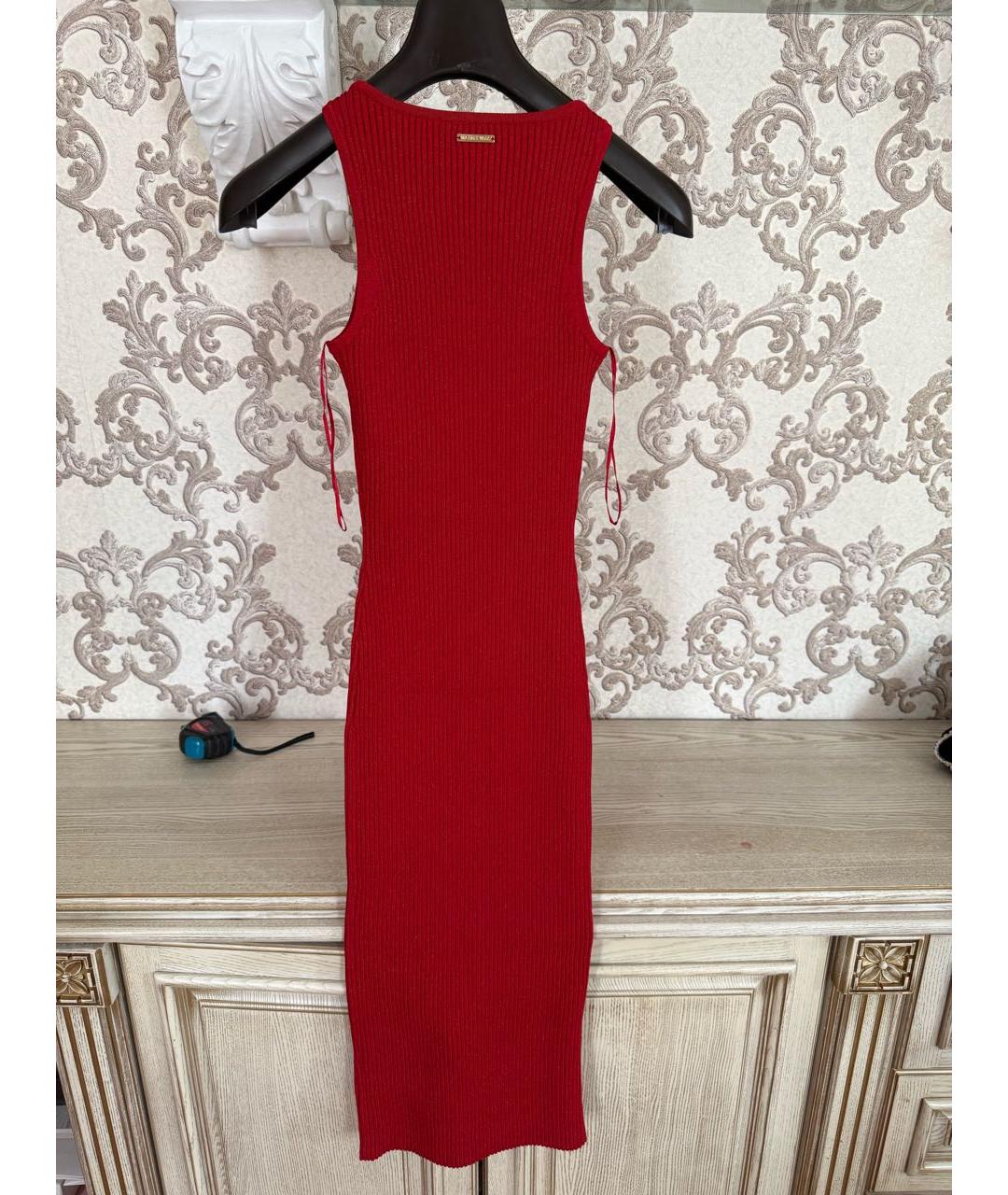 MICHAEL KORS Красное вискозное повседневное платье, фото 2