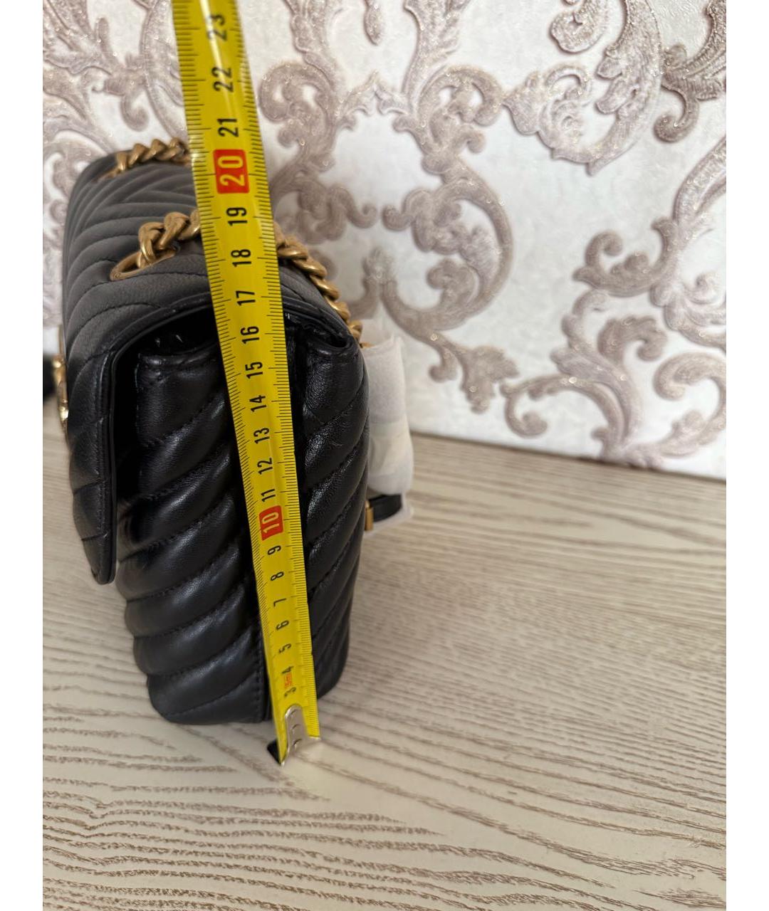 PINKO Черная кожаная сумка через плечо, фото 6