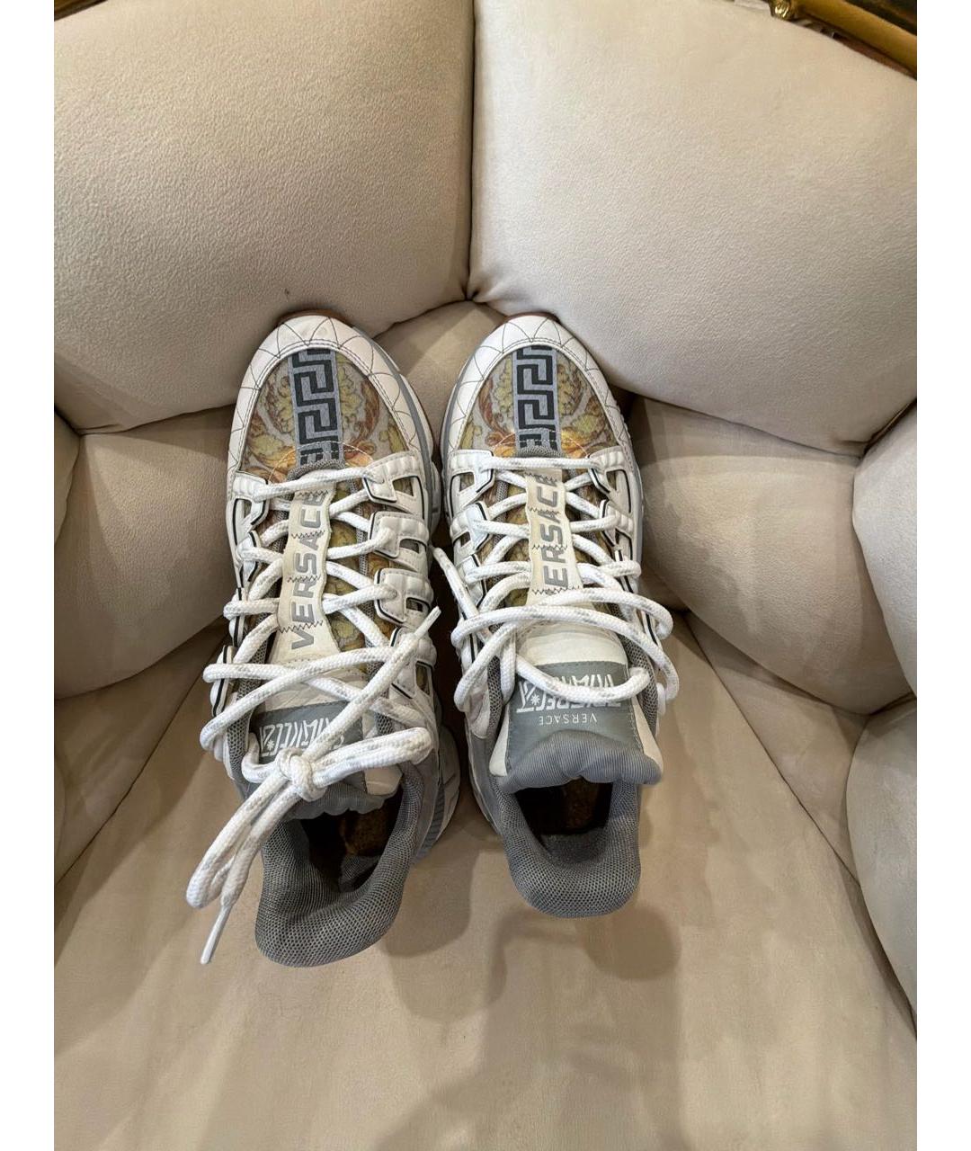 VERSACE Бежевые кроссовки, фото 3
