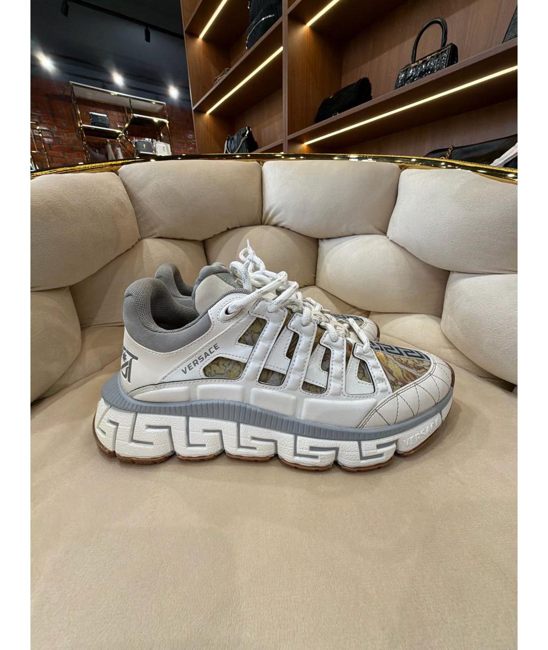 VERSACE Бежевые кроссовки, фото 5