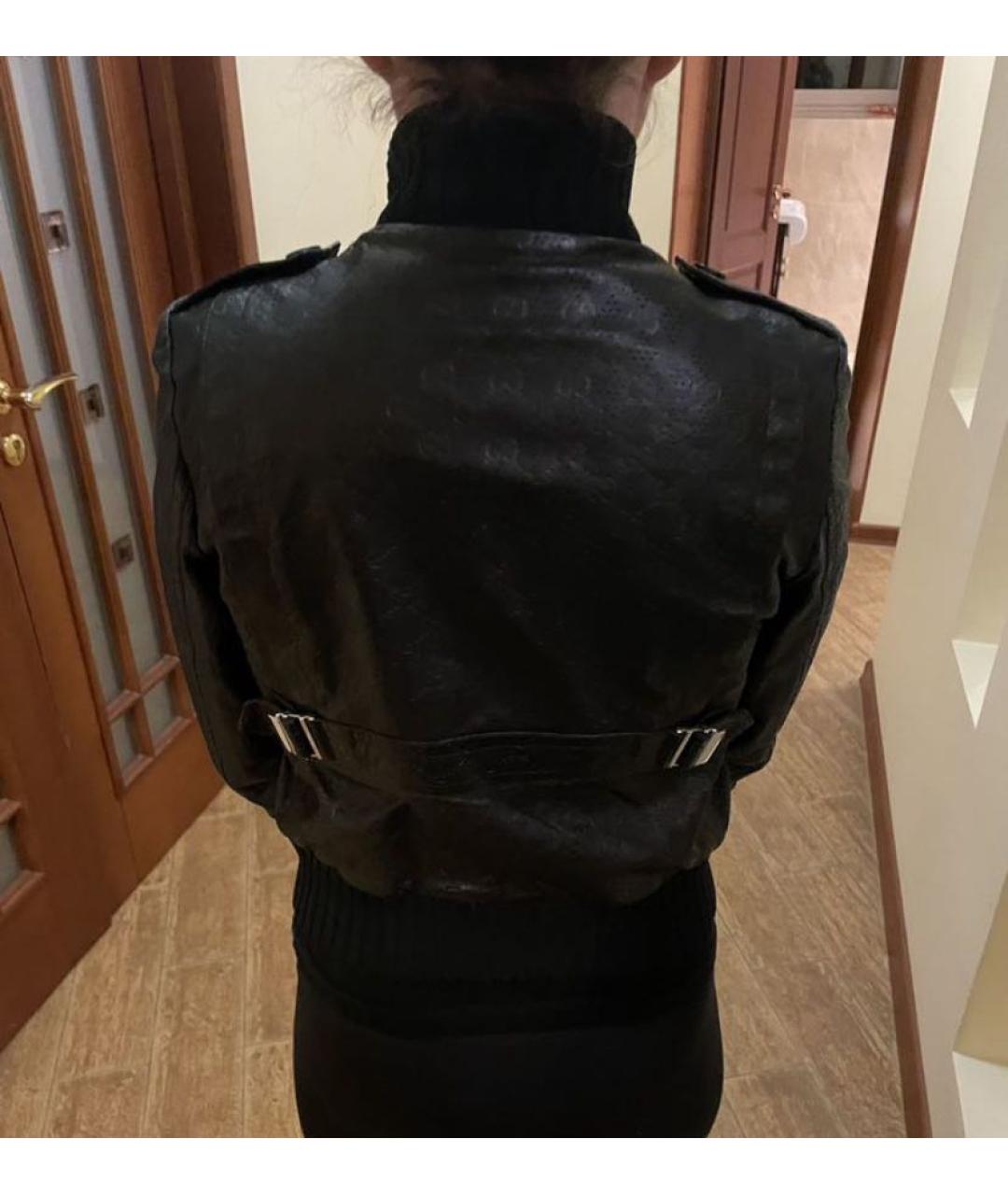 GUCCI Черная кожаная куртка, фото 7