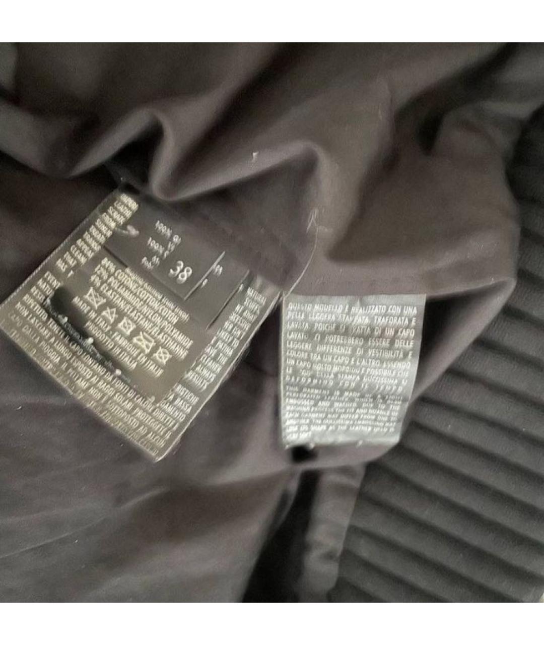 GUCCI Черная кожаная куртка, фото 5