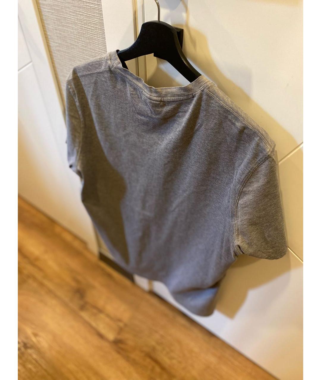 PAUL & SHARK Серая хлопковая футболка, фото 2