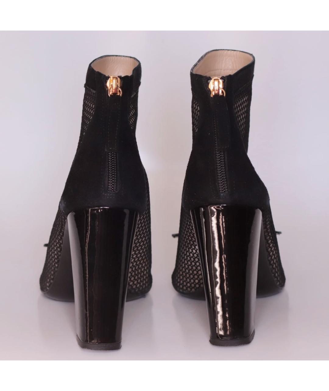 MOSCHINO Черные кожаные ботильоны, фото 5