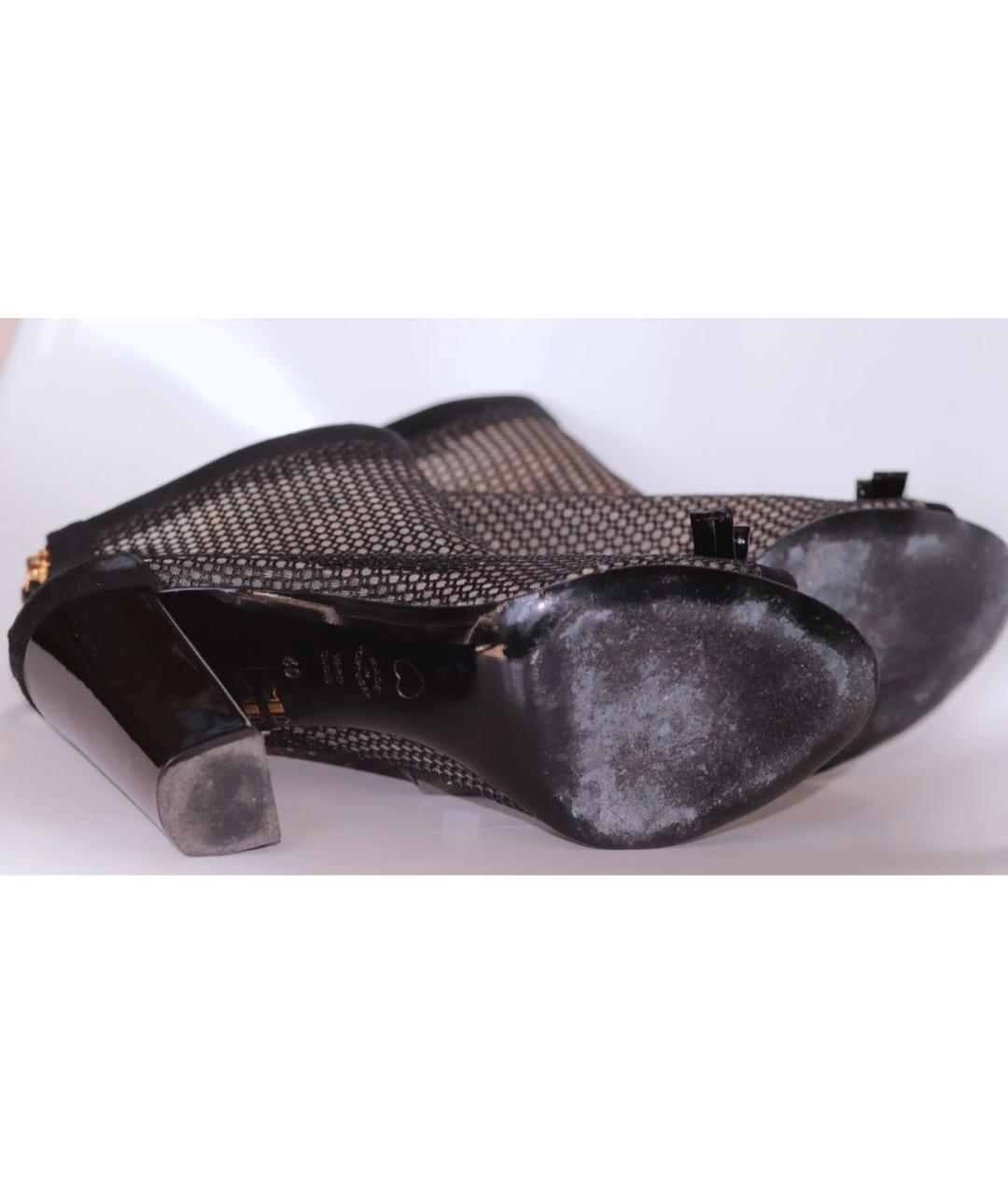 MOSCHINO Черные кожаные ботильоны, фото 6